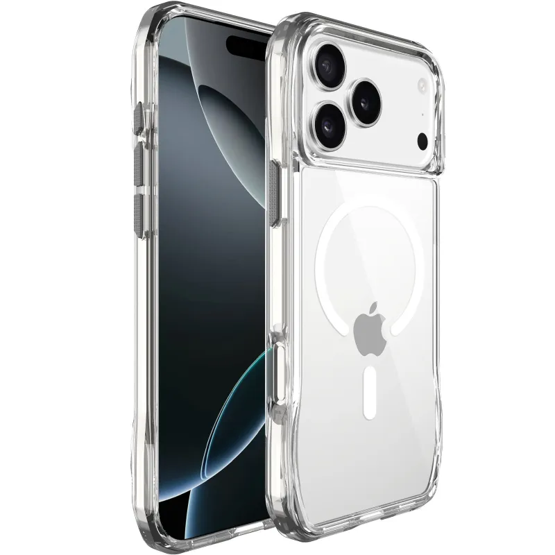 Чехол TPU Space Octagon with Magnetic Fit для Apple iPhone 17 Pro (6.3") – Clear. Фото 1 из 5