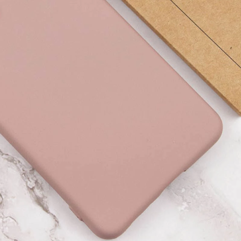 Цветной силиконовый чехол GETMAN с закрытой камерой на Motorola Moto G14 – Розовый / Pink Sand. Фото 3 из 3