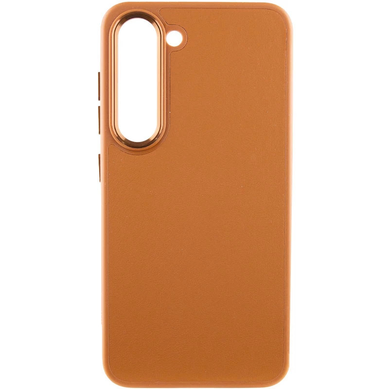

Кожаный чехол Bonbon с металлическими кнопками Samsung Galaxy S22 (Коричневый / Brown), Коричневий / brown