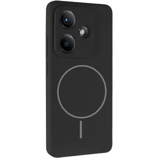 Чохол Silicone Cover Lakshmi Full Camera (AA) with Magnetic Fit для Xiaomi Redmi Note 17 — Чорний / Black