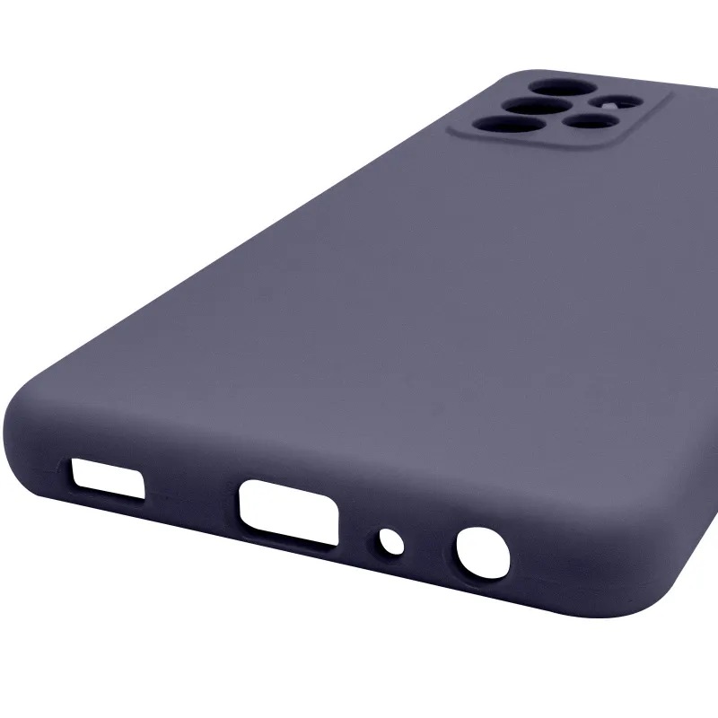 Чехол Silicone Case Lakshmi Premium з закритою камерою на Samsung Galaxy A52 4G / A52 5G – Темно-синий / Midnight blue. Фото 12 из 18