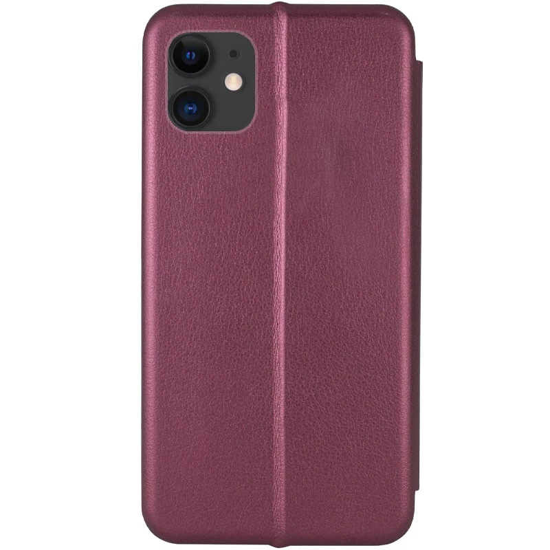 Чехол-книжка классический для Apple iPhone 13 (6.1") – Бордовый. Фото 3 из 3