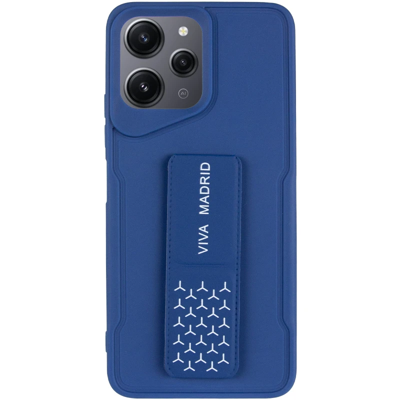 Чехол Вива с ремешком для Xiaomi Redmi 12 – Dark Blue. Фото 13 из 15