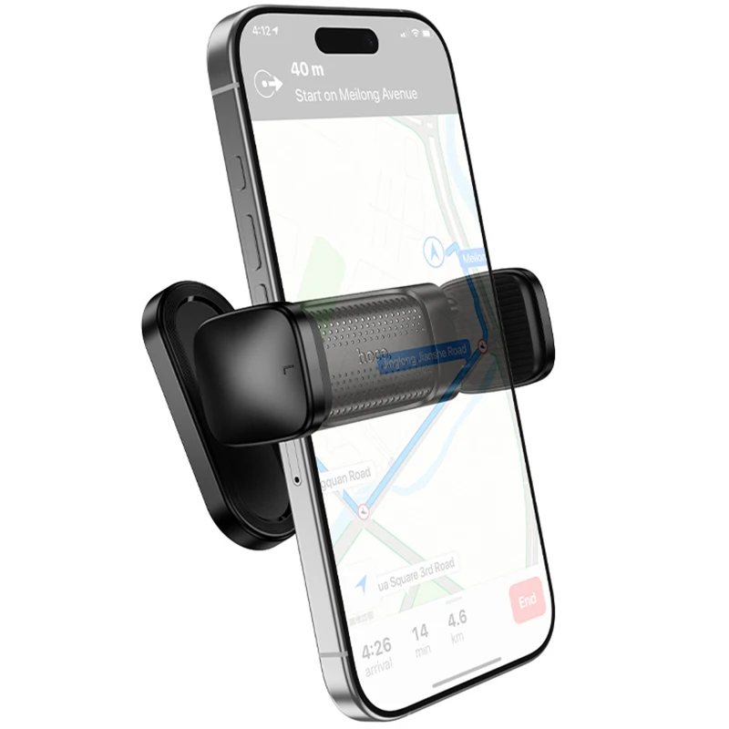 Тримач для телефону Hoco HD12 Supporter on magnet – Black. Фото 6 з 6