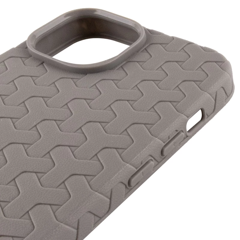 TPU чохол плетенка на Apple iPhone 15 (6.1") – Grey. Фото 7 з 8