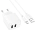 МЗП Hoco CS51A Surplus (2USB-A) + MicroUSB – White. Фото 3 з 8