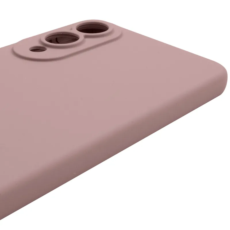 Чехол Silicone Case Lakshmi Premium з закритою камерою на Samsung Galaxy S25 Edge – Розовый / Pink Sand. Фото 5 из 14