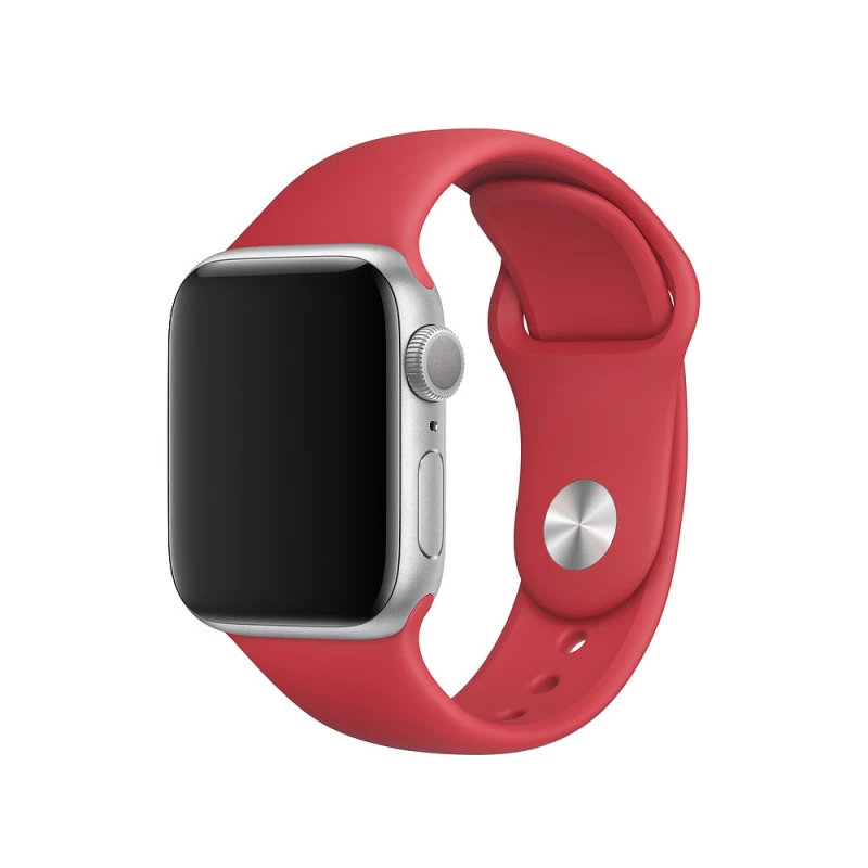 

Силиконовый ремешок для Apple watch 42mm/44mm/45mm/49mm (Красный / Red), Червоний / red