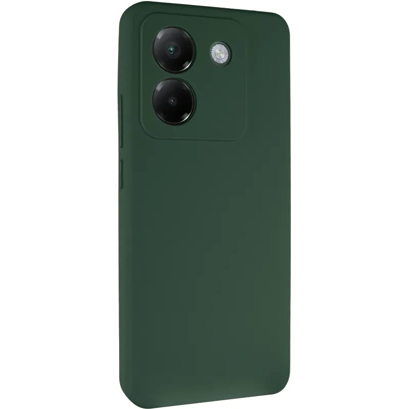 Чехол Silicone Case Lakshmi Premium з закритою камерою на Xiaomi Poco M7 pro 5G – Зеленый / Cyprus Green. Фото 1 из 8