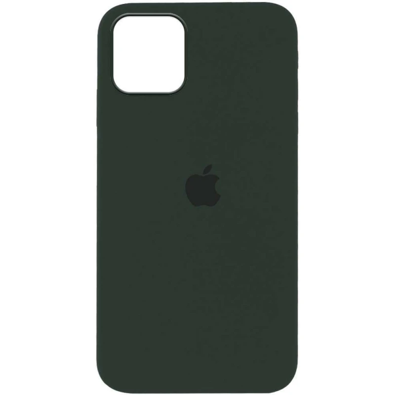 

Чехол Silicone Case с закрытым низом для Apple iPhone 12 Pro Max (6.7") (Зеленый / Cyprus Green), Зелений / cyprus green