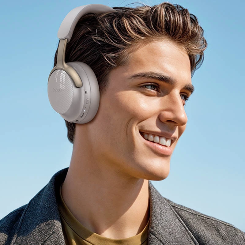 Накладные беспроводные наушники Hoco W53 Plus Tone ANC – Gray. Фото 5 из 5