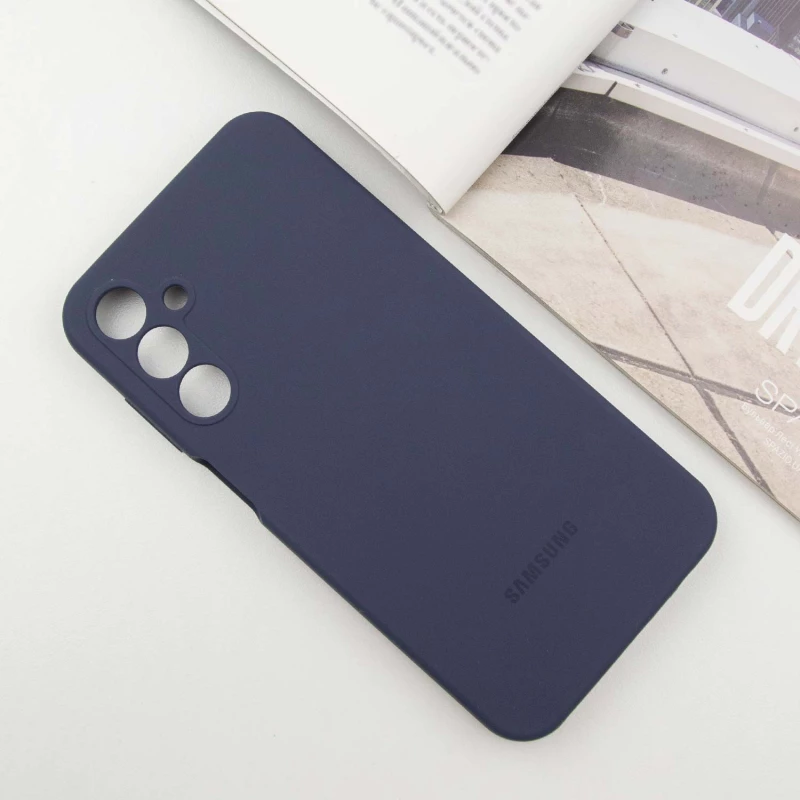 Чохол Silicone Case Lakshmi Premium L з закритою камерою на Samsung Galaxy A15 4G/5G – Темно-синій / Midnight blue. Фото 4 з 12