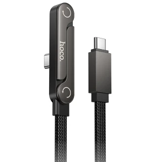 Дата кабель Hoco U150 Exquisite side plug and stand Type-C to Type-C 60W (1.2m) фото 1 из 1