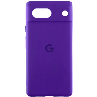 Чехол Silicone Case Lakshmi Premium L с закрытой камерой для Google Pixel 7a — Фиолетовый / Amethyst