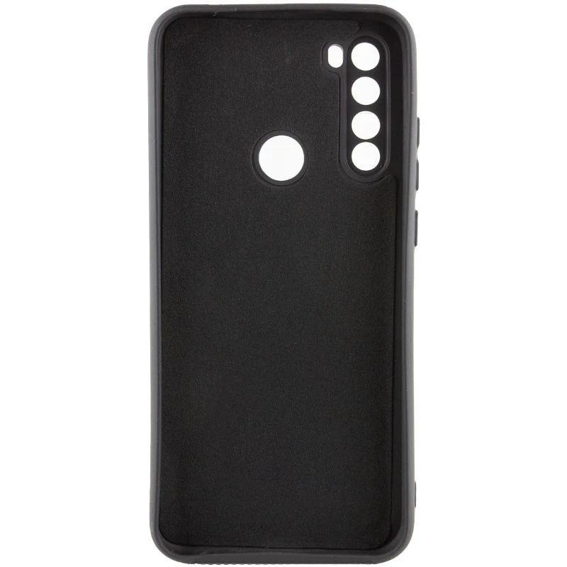 Кольоровий силіконовий чохол GETMAN із закритою камерою для Xiaomi Redmi Note 8T – Чорний / Black. Фото 2 з 4