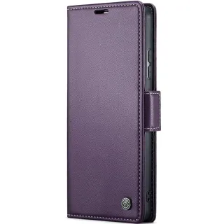 Шкіряний чохол-книжка CaseMe Nappa leather для Xiaomi Redmi Note 15 Pro 4G — Purple
