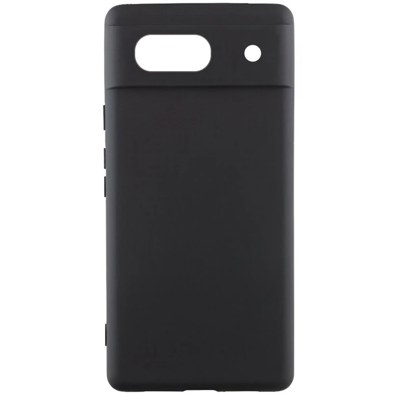 Чохол Silicone Case Lakshmi Premium із закритою камерою для Google Pixel 7a – Чорний / Black. Фото 2 з 4
