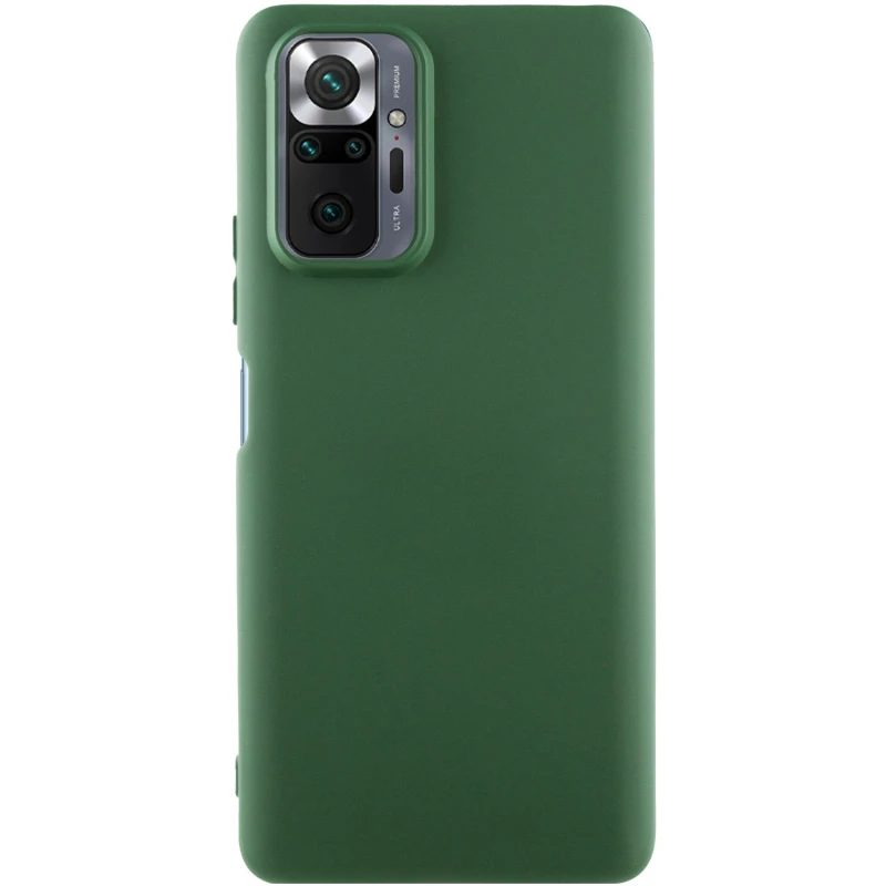Чохол Silicone Cover Ummi Lakshmi (AA) для Xiaomi Redmi Note 10 Pro Max – Зелений / Dark green. Фото 1 з 1
