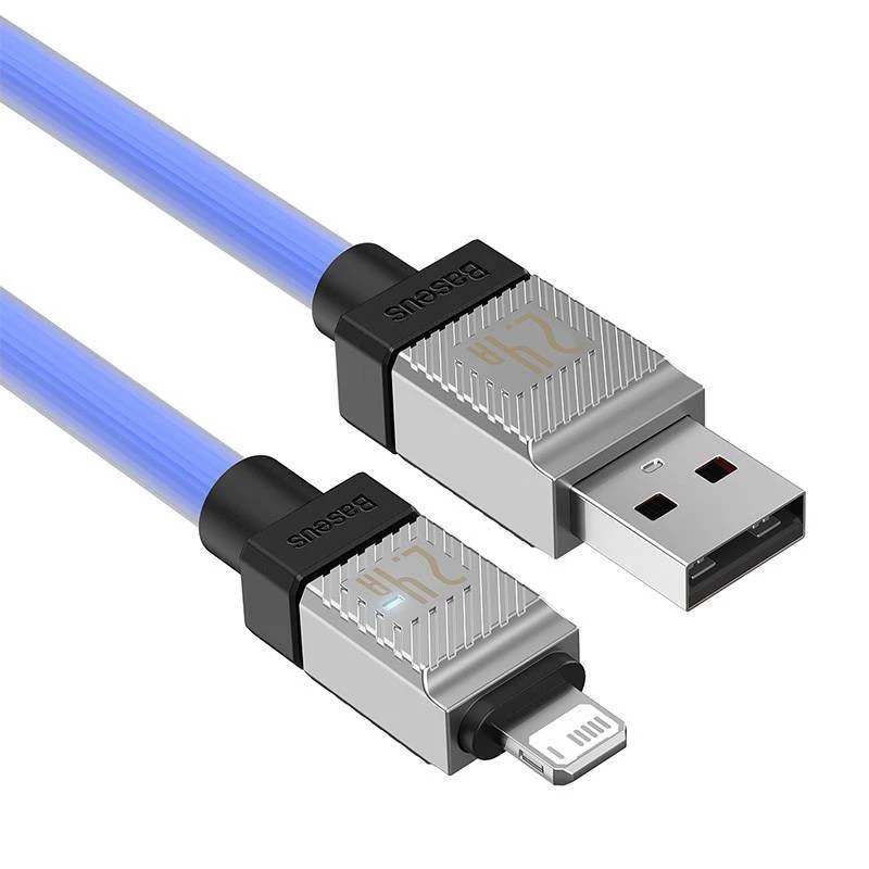 Дата кабель Baseus CoolPlay Series USB to Lightning 2.4A (1m) (CAKW00040) – Blue. Фото 6 з 6