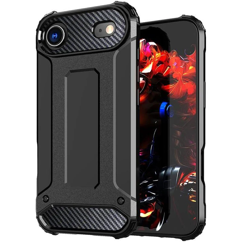 Противоударный чехол с усиленными углами Immortal для Apple iPhone 17 Air (6.5") – Черный. Фото 1 из 6