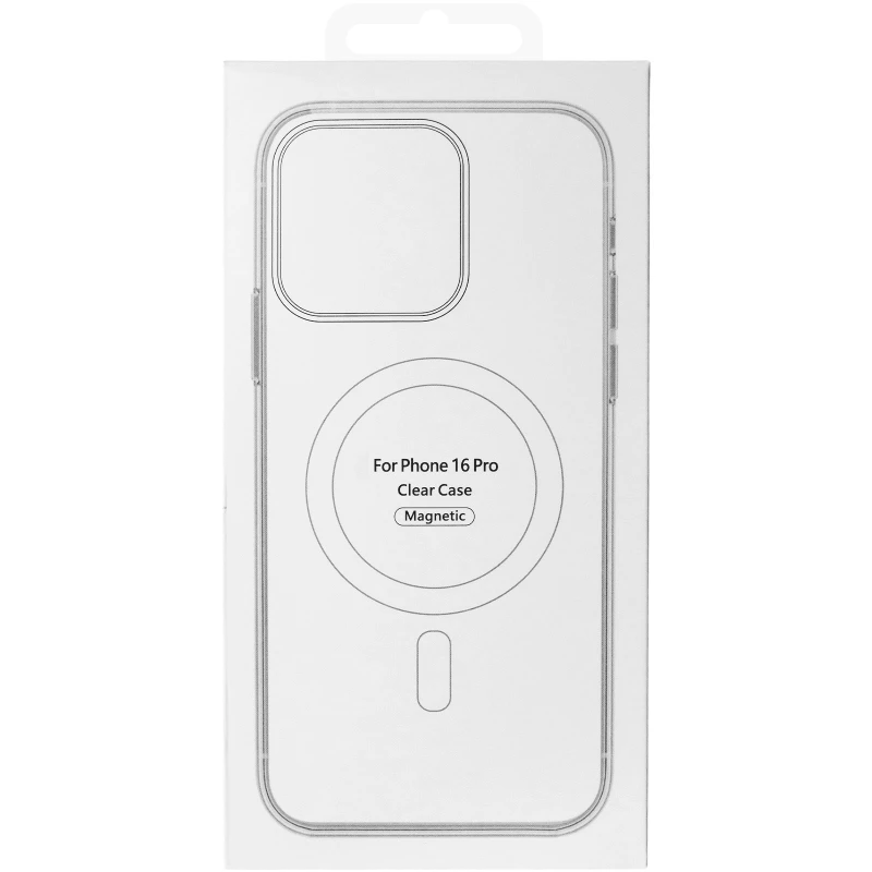 TPU+PC чохол Clear Garden with MagSafe для Apple iPhone 16 Pro – Blue Blossom. Фото 6 з 6