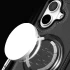 Шкіряна ретро накладка з кільцем та Magnetic Safe на Apple iPhone 16 – Black. Фото 6 з 6