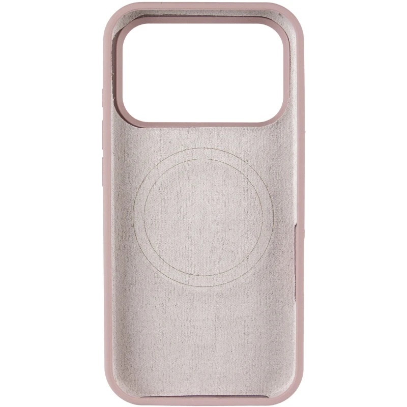 Чехол Silicone Case (AA) Logo with MagSafe для Apple iPhone 17 Pro Max (6.9") – Серый / Lavender. Фото 7 из 11