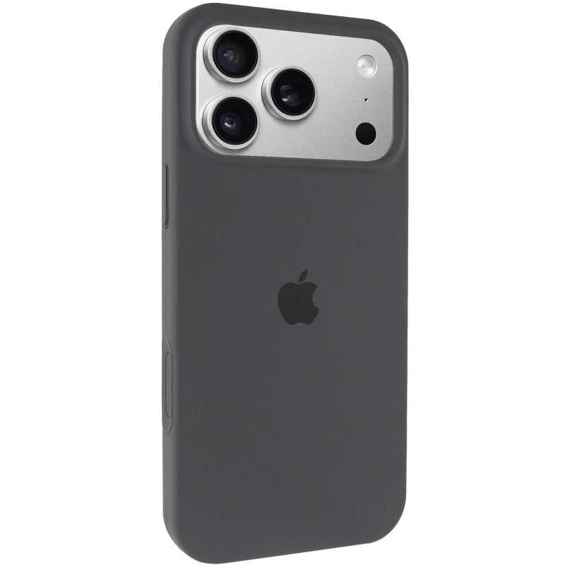Чохол Silicone Case з закритим низом на Apple iPhone 17 Pro Max (6.9") – Сірий / Dark Gray. Фото 2 з 6