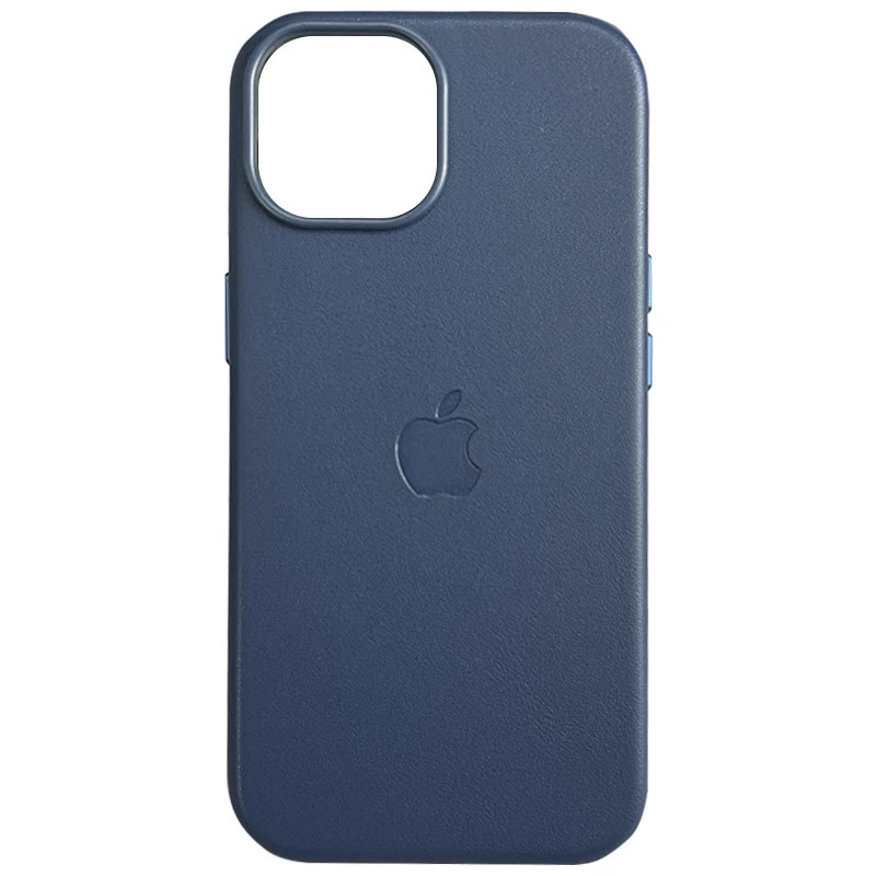 Шкіряний чохол Silicone Case Premium з MagSafe and Animation на Apple iPhone 16 – Blue. Фото 1 з 3