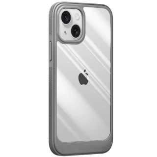 Силиконовый чехол с плотным ободком для Apple iPhone 15 (6.1") — Grey