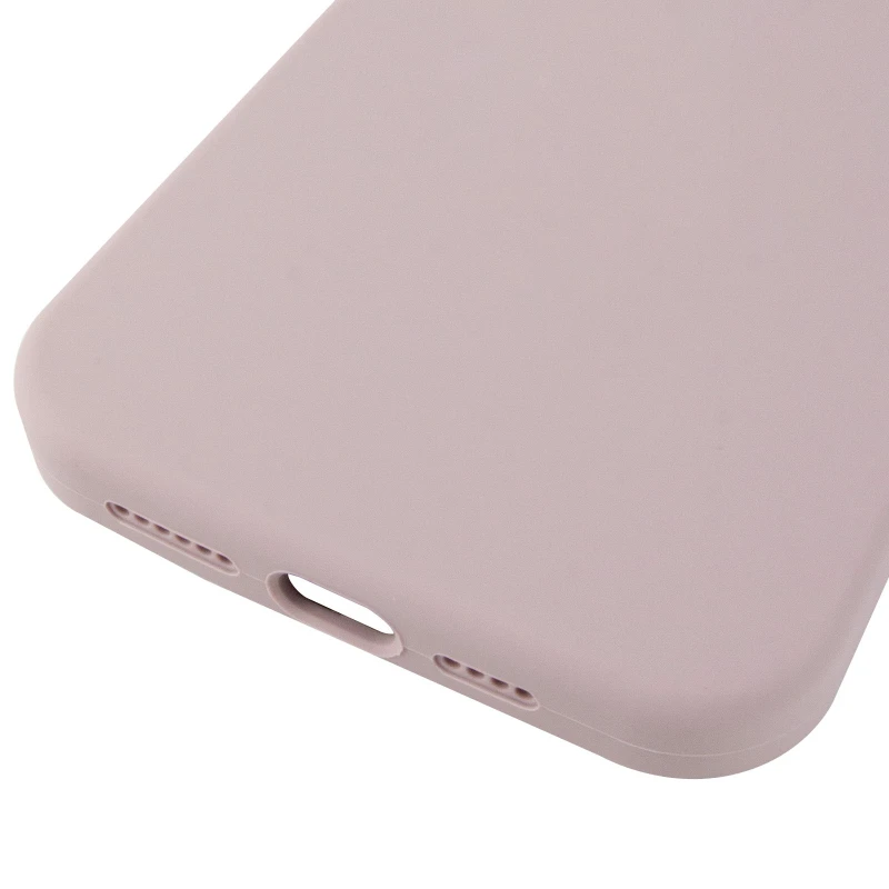 Чохол з закритим низом Silicone Case на Apple iPhone 14 Pro (6.1") – Сірий / Lavender. Фото 9 з 9