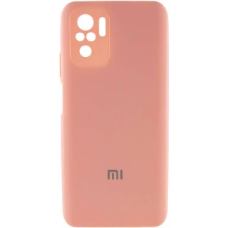 Чохол Silicone Case з закритим низом та захистом камери на Xiaomi Redmi Note 10 / Note 10s фото 1 з 4