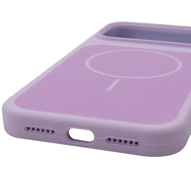 Чехол Silk Duo Color (AA) NO LOGO with Magnetic Fit для Apple iPhone 17 Pro Max (6.9") – Lilac. Фото 5 из 5