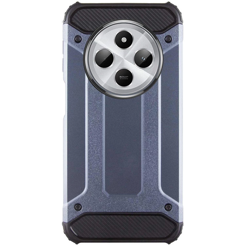 Протиударний чохол з посиленими кутами Immortal на Xiaomi Poco C75 – Сірий / Metal slate. Фото 1 з 3