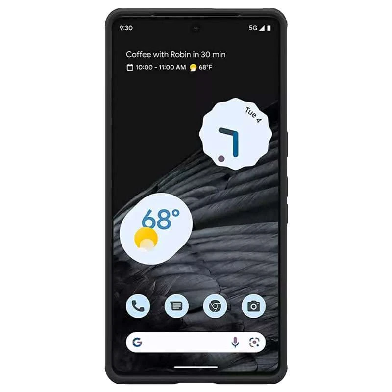Карбована накладка Nillkin зі шторкою для камери на Google Pixel 7 Pro – Чорний / Black. Фото 2 з 5