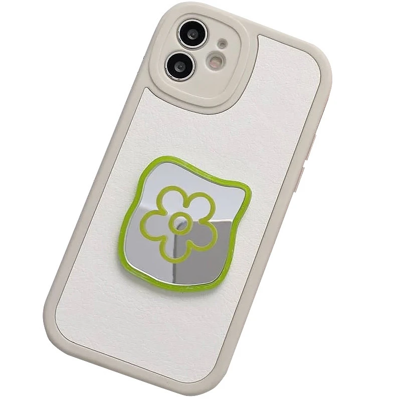 Тримач для телефону Popsocket Mirror is fun – Green flower. Фото 3 з 3