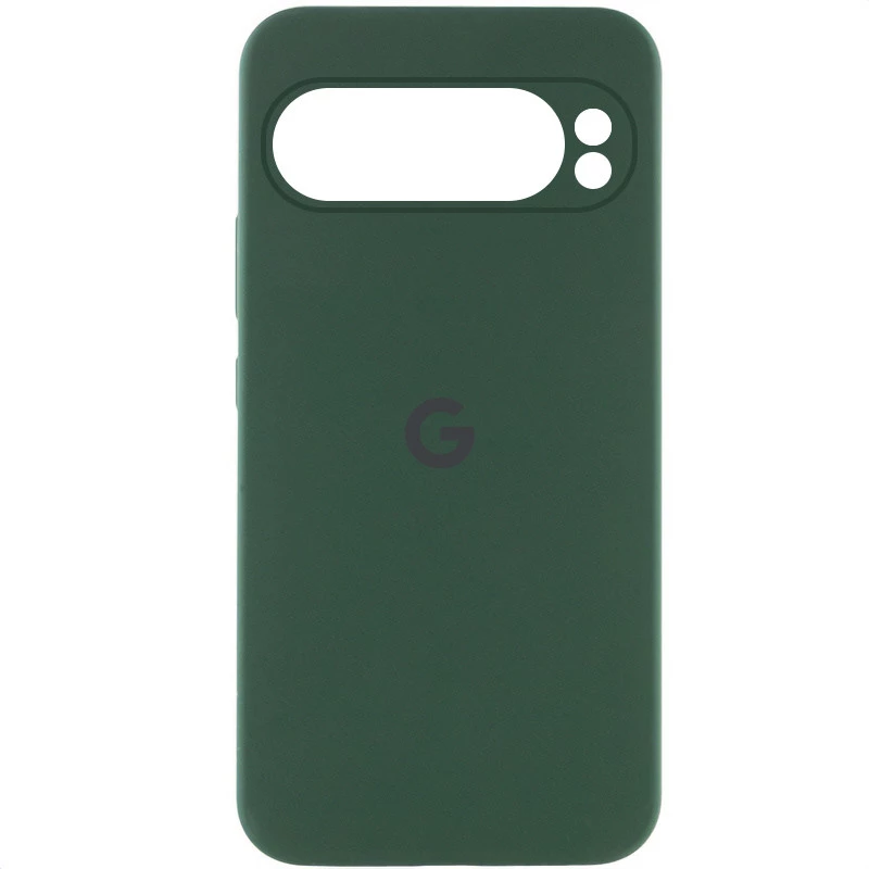 Чехол Silicone Case Lakshmi Premium L с закрытой камерой для Google Pixel 9 Pro – Зеленый / Cyprus Green. Фото 2 из 4