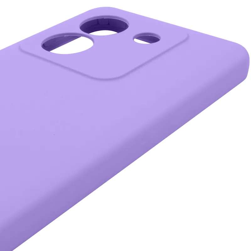 Чехол Silicone Case Lakshmi Premium з закритою камерою на Xiaomi Poco M7 pro 5G – Сиреневый / Dasheen. Фото 7 из 8