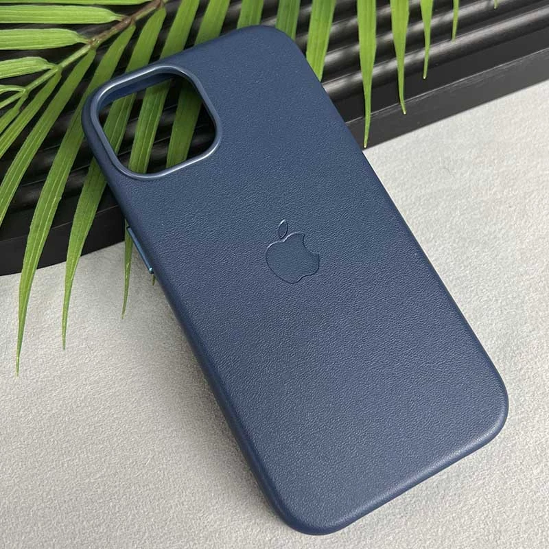 Шкіряний чохол Silicone Case Premium з MagSafe and Animation на Apple iPhone 15 (6.1") – Blue. Фото 3 з 3