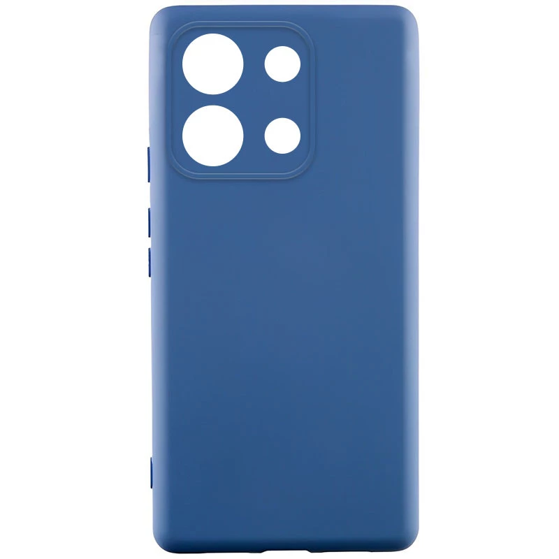 

Чехол Silicone Case Lakshmi с закрытой камерой для Xiaomi Poco X6 Pro (Синий / Navy Blue), Синій / navy blue