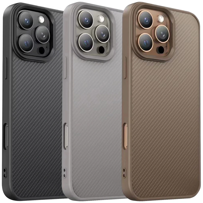 TPU чохол Carbon Protective with Magsafe для Apple iPhone 16 Pro фото 2 з 2