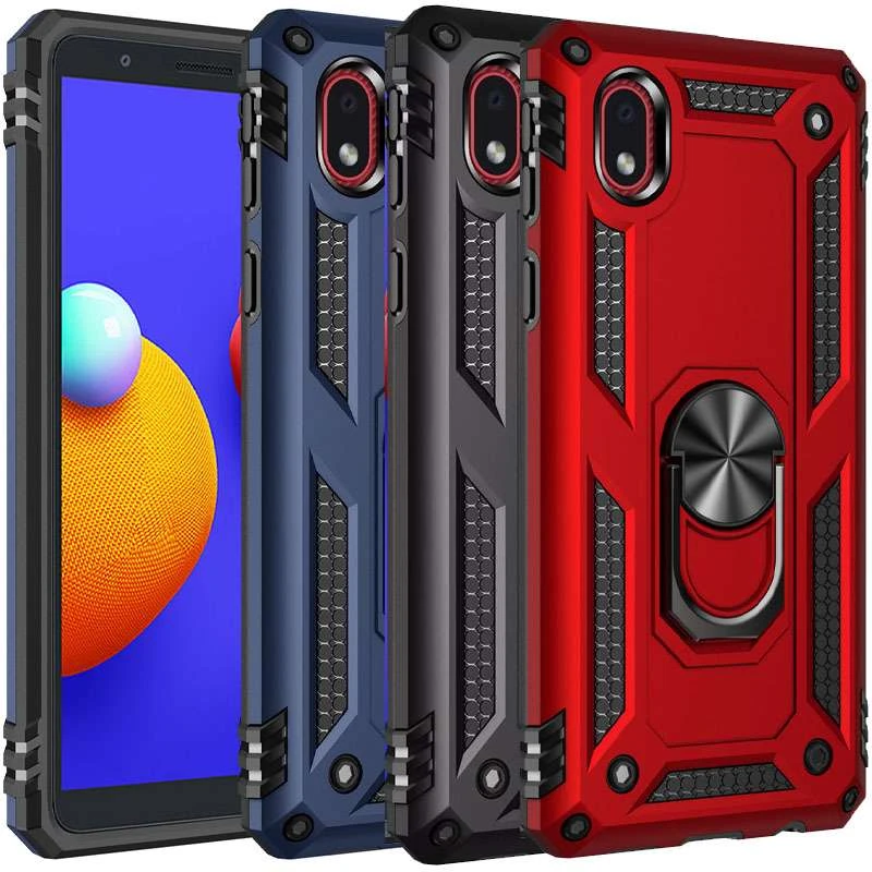 

Протиударний чохол Serge Ring з кільцем на Samsung Galaxy M01 Core / A01 Core