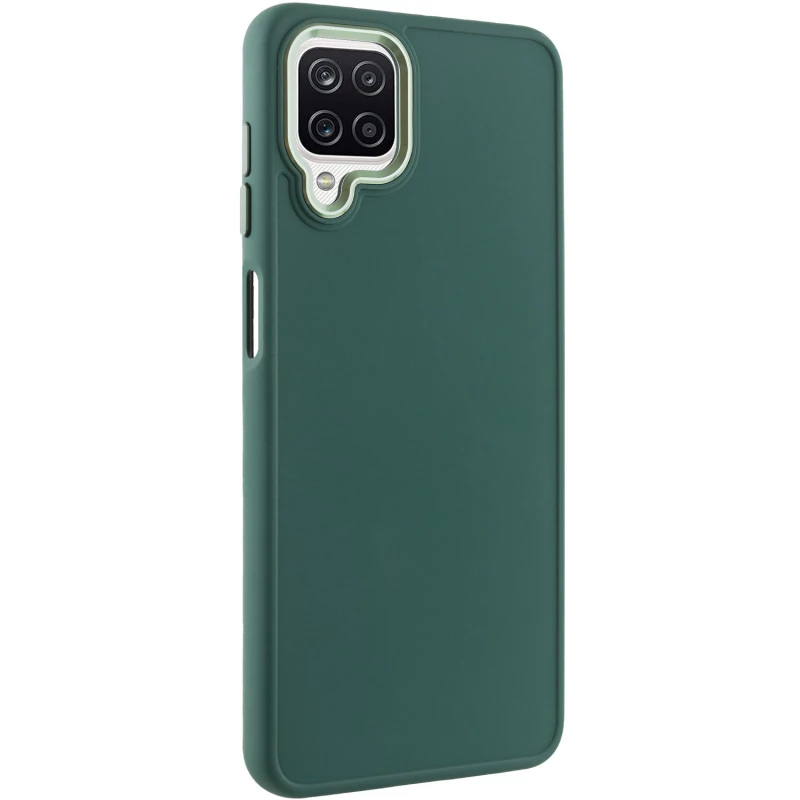 

TPU чохол Bonbon з металевими кнопками на Samsung Galaxy A12 (Зелений / Army green)