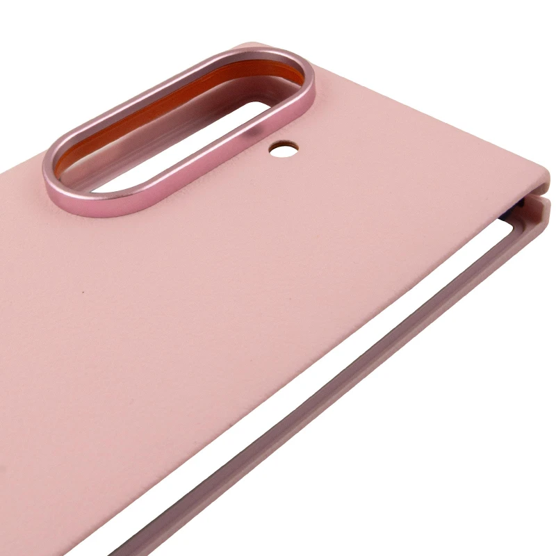 Шкіряний чохол Leather Case Premium на Samsung Galaxy Z Fold7 – Pink. Фото 5 з 6