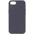 Чохол з закритим низом Silicone Case на Apple iPhone SE (2020) – Сірий / Dark Gray. Фото 1 з 3