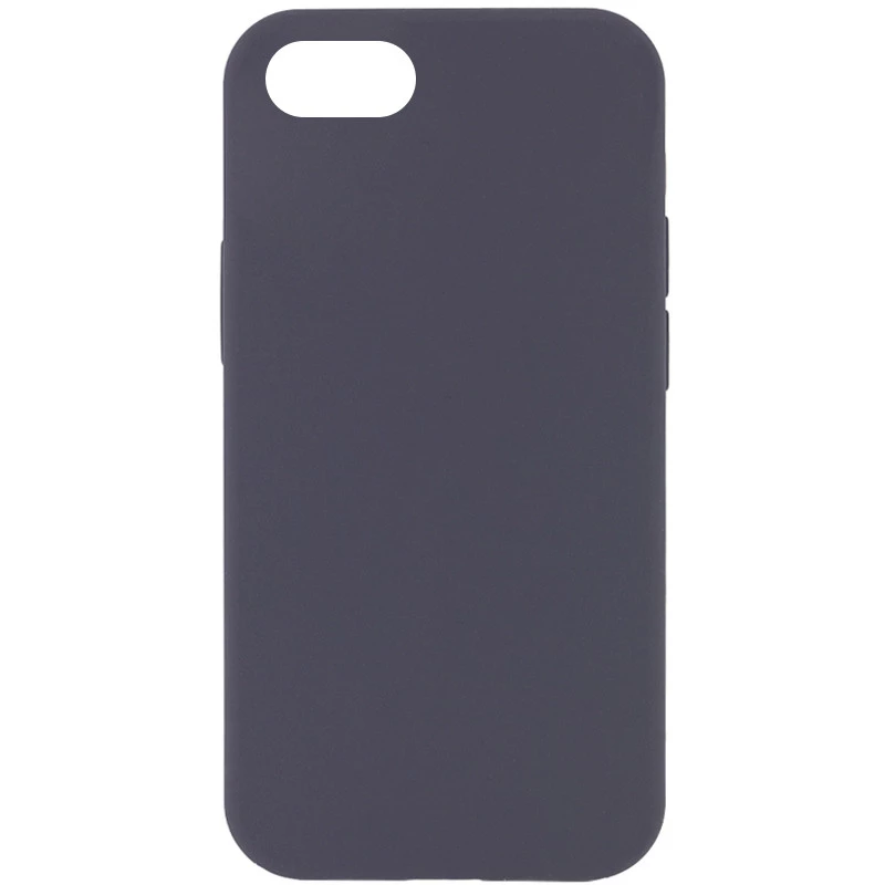 

Чохол з заркитим низом Silicone Case на Apple iPhone SE (2020) (Сірий / Dark Gray)