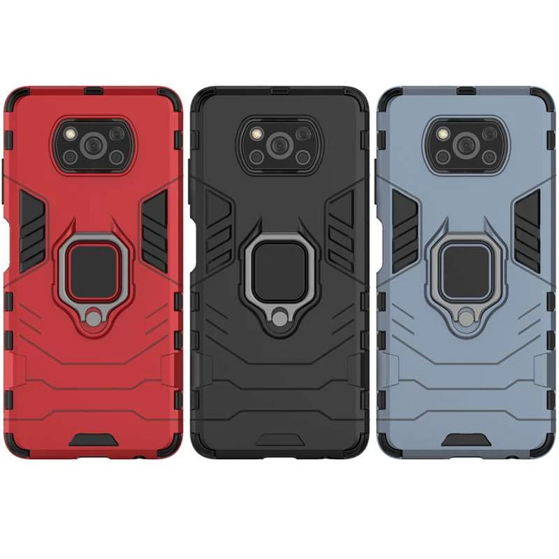 

Протиударний чохол Transformer з кільцем на Xiaomi Poco X3 NFC / Poco X3 Pro