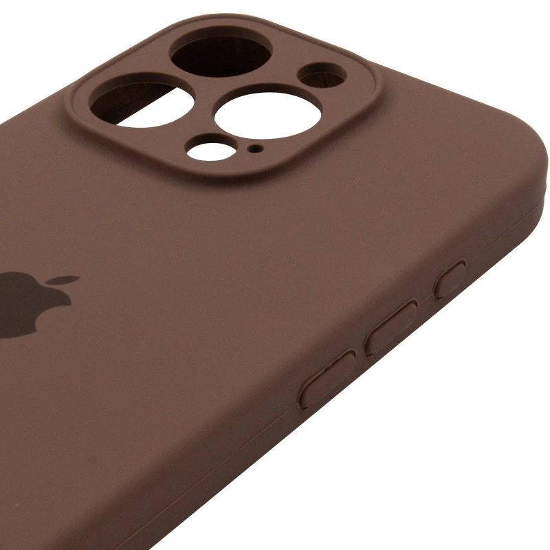Чохол Silicone Case з захистом камери на Apple iPhone 14 Pro (6.1") – Коричневий / Brown. Фото 5 з 7