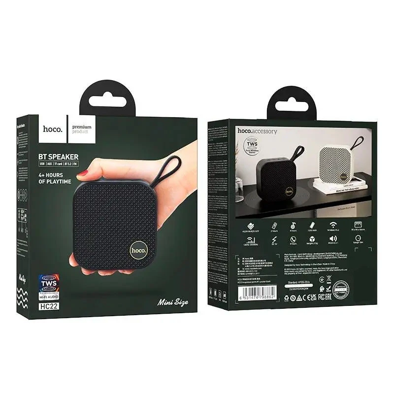 Bluetooth Колонка Hoco HC22 Auspicious sports – Black. Фото 2 з 2