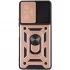 Ударопрочный чехол Serge Ring с защитой камеры для Xiaomi Redmi Note 10 Pro – Rose Gold. Фото 3 из 5